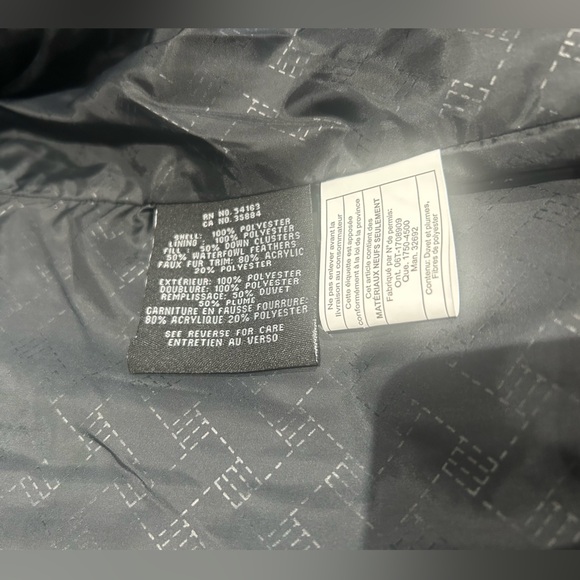 Cole Haan Signature Black Down Puffer Jacket with Faux Fur Trim, Size Large, NWT - Picture 4 of 8